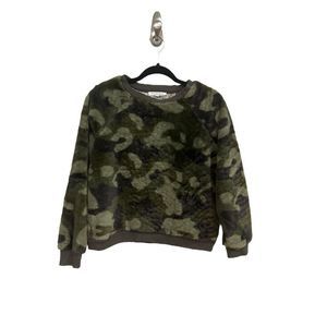 Workshop fleece CAMO crew neck super soft sweatshirt SZ XS